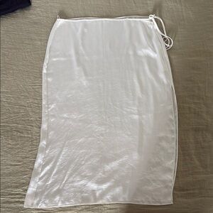 Aritzia White Wrap Skirt